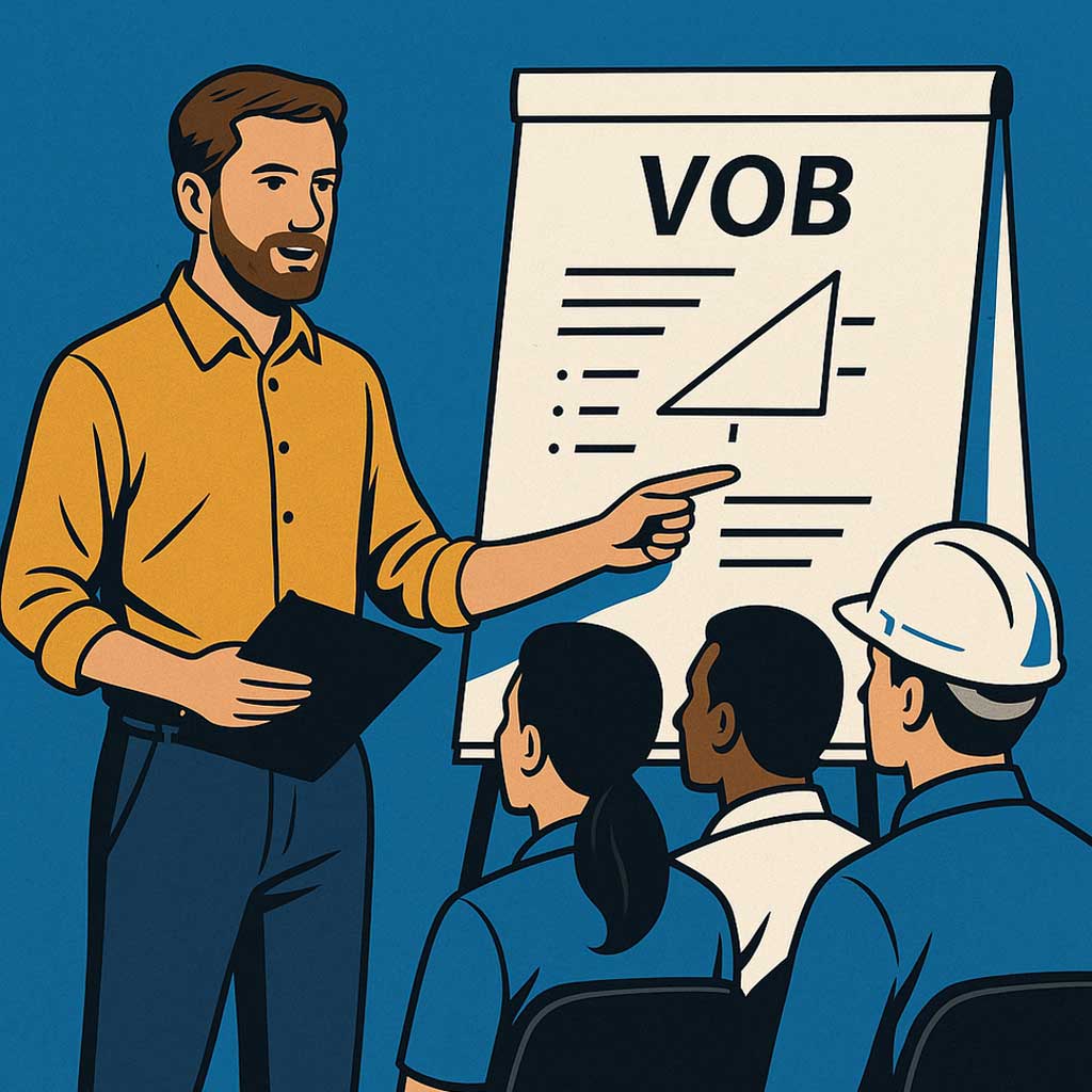 Lehrer vor der Tafel erklärt seinen Schüler die Thematik